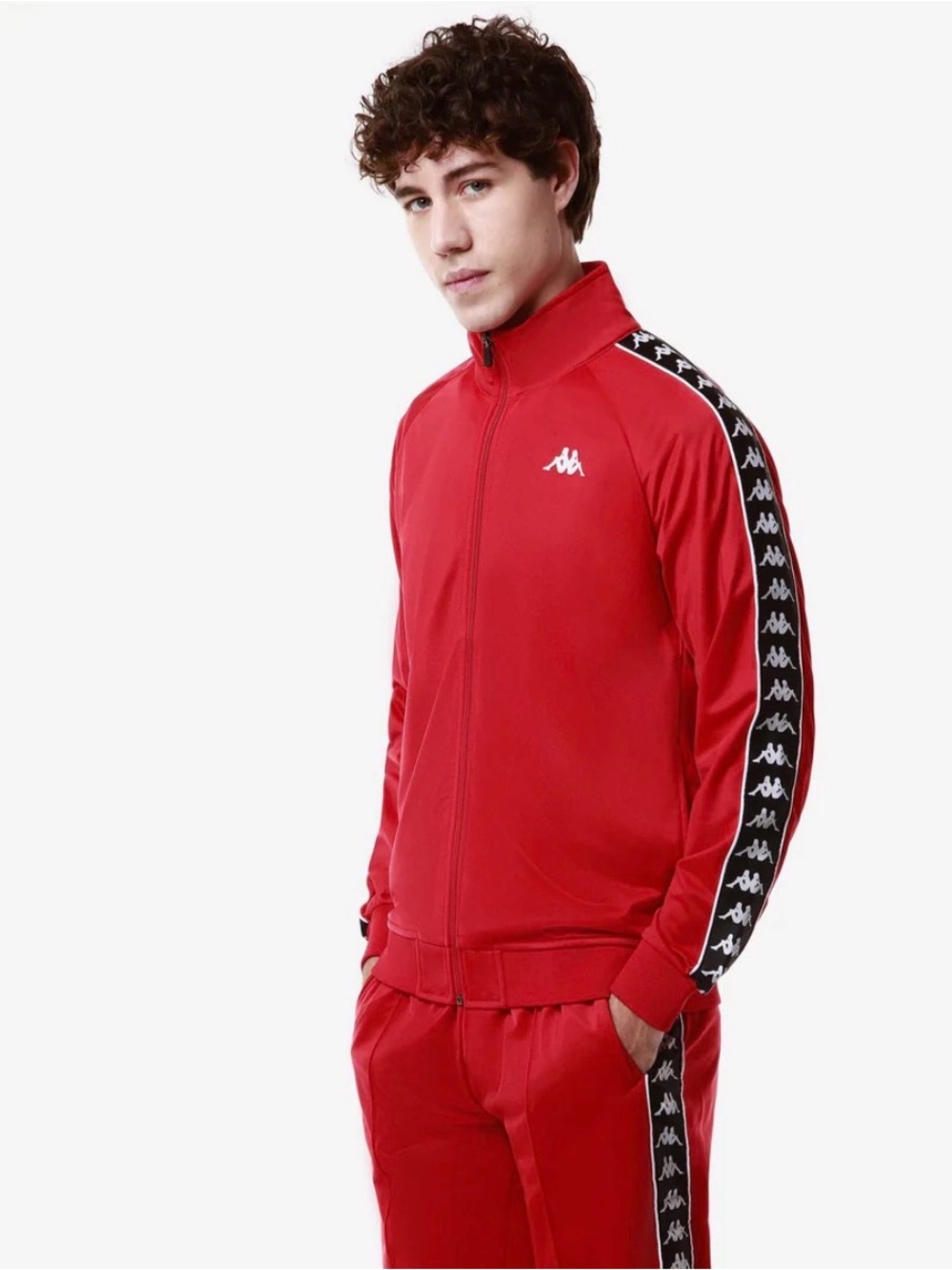 Kappa red and black jacket US medium
